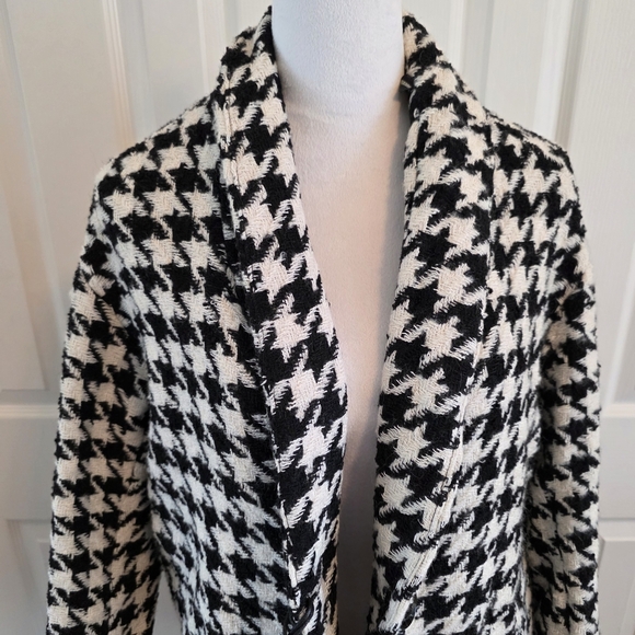 BlankNYC NWT Black And White Houndstooth Jacket Womens Size S - Picture 2 of 13